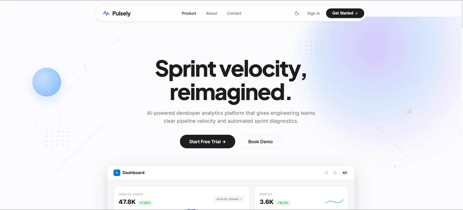 Pulsely AI Platform Operations & Velocity Analytics Dashboard
